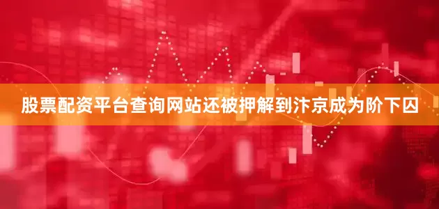股票配资平台查询网站还被押解到汴京成为阶下囚