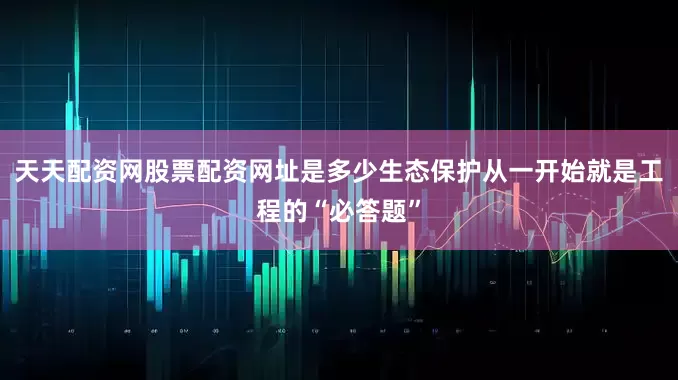 天天配资网股票配资网址是多少生态保护从一开始就是工程的“必答题”