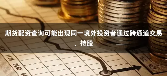 期货配资查询可能出现同一境外投资者通过跨通道交易、持股